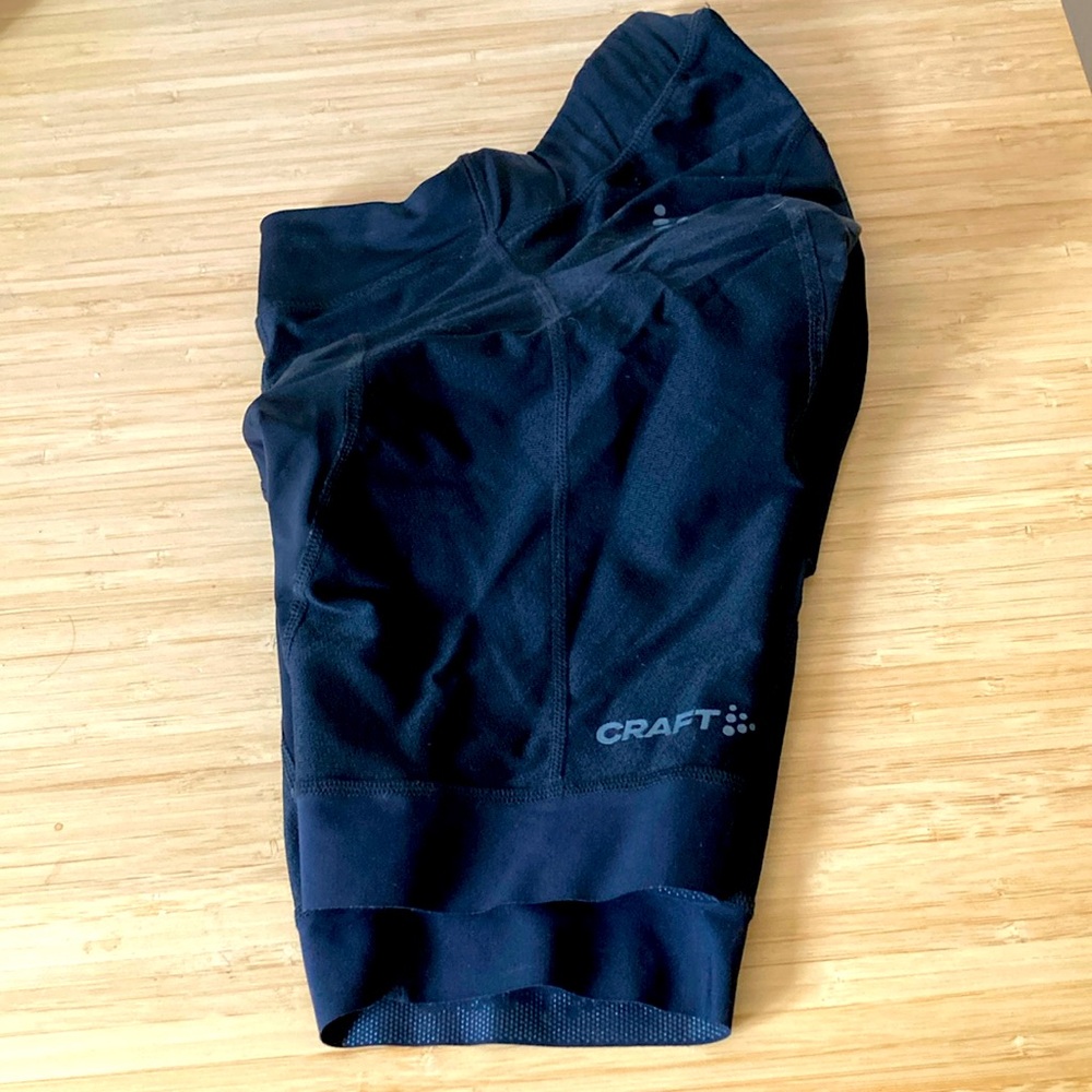 I am selling Craft padded bike shorts. Black size extra small.